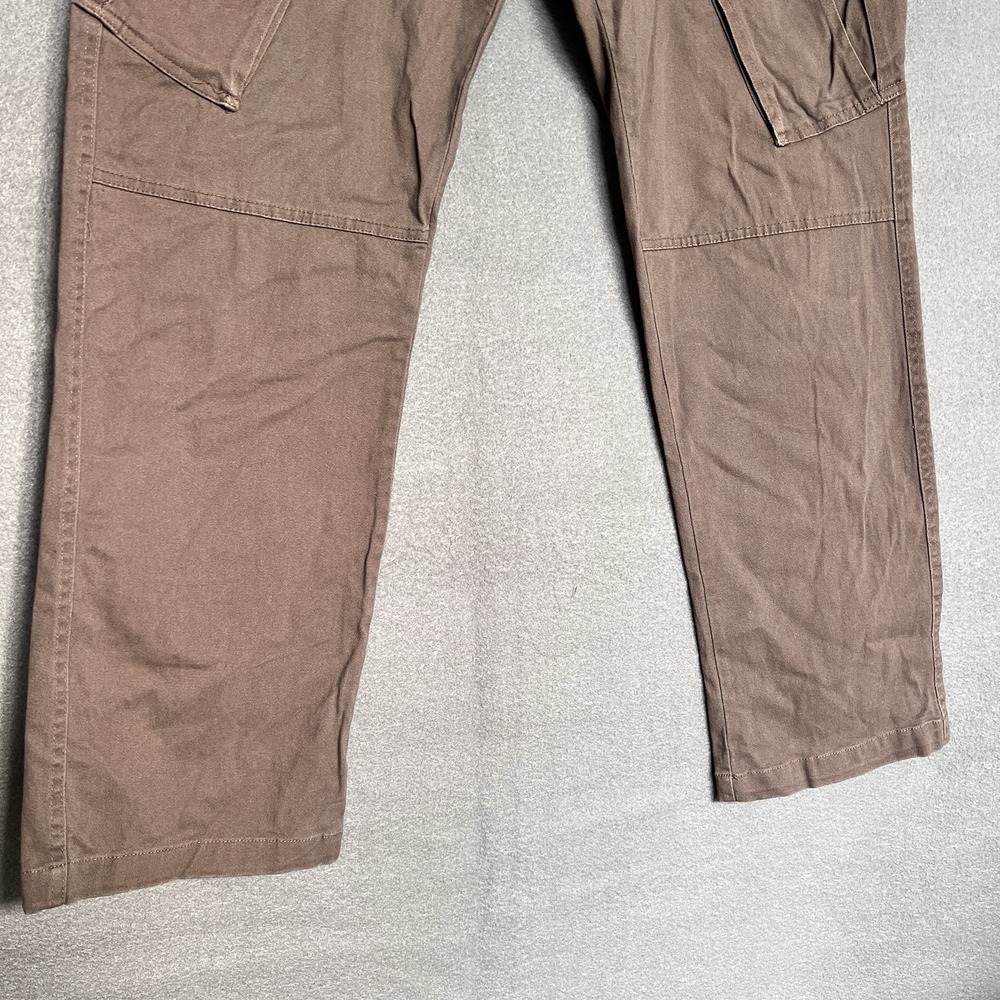 Brooklyn Cloth Pants men's large Pull brown cargo pockets flex stretch 29 inseam - Picture 5 of 15